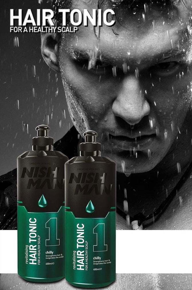 Nishman Revitalising Hair Tonic 1 CHILLY 400ml / 13.5fl.oz