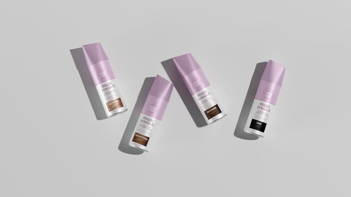 Nishlady Magic Retouch Hair Color Spray 3.38 Fl Oz (Pack of 1)