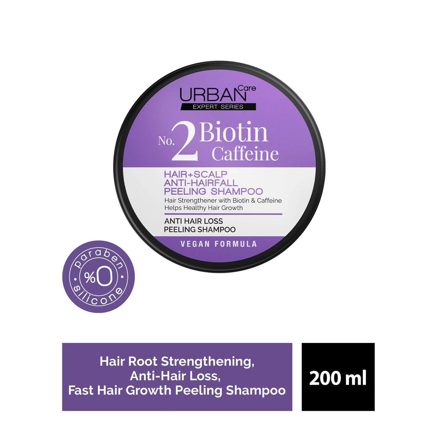 URBAN CARE EXPERT BIOTIN & CAFFEIN ANTI-HAIR LOSS SERIES SEA SALT PEELING SHAMPOO