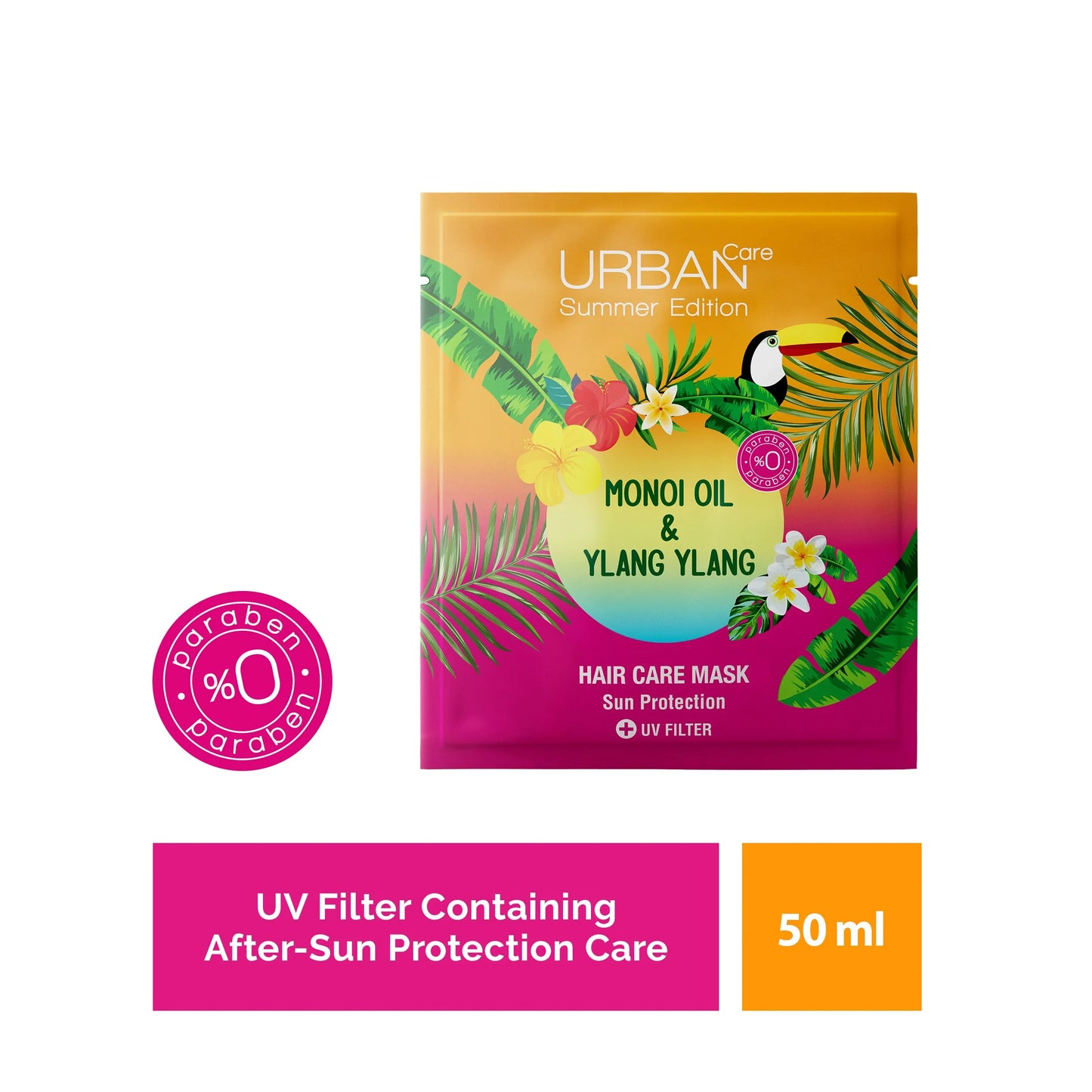 URBAN CARE MONOI & YLANG YLANG AFTER SUN SERIES SACHET HAIR MASK