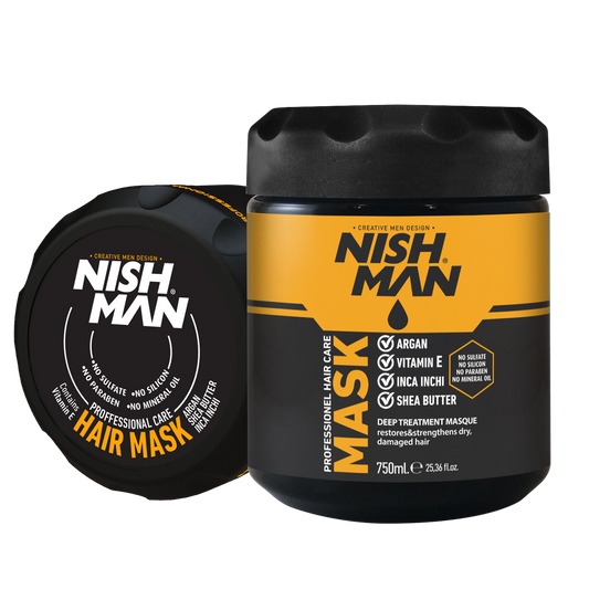 Nishman Professional Care Hair Mask ARGAN, SHEA BUTTER, INCA INCHI, VITAMIN E