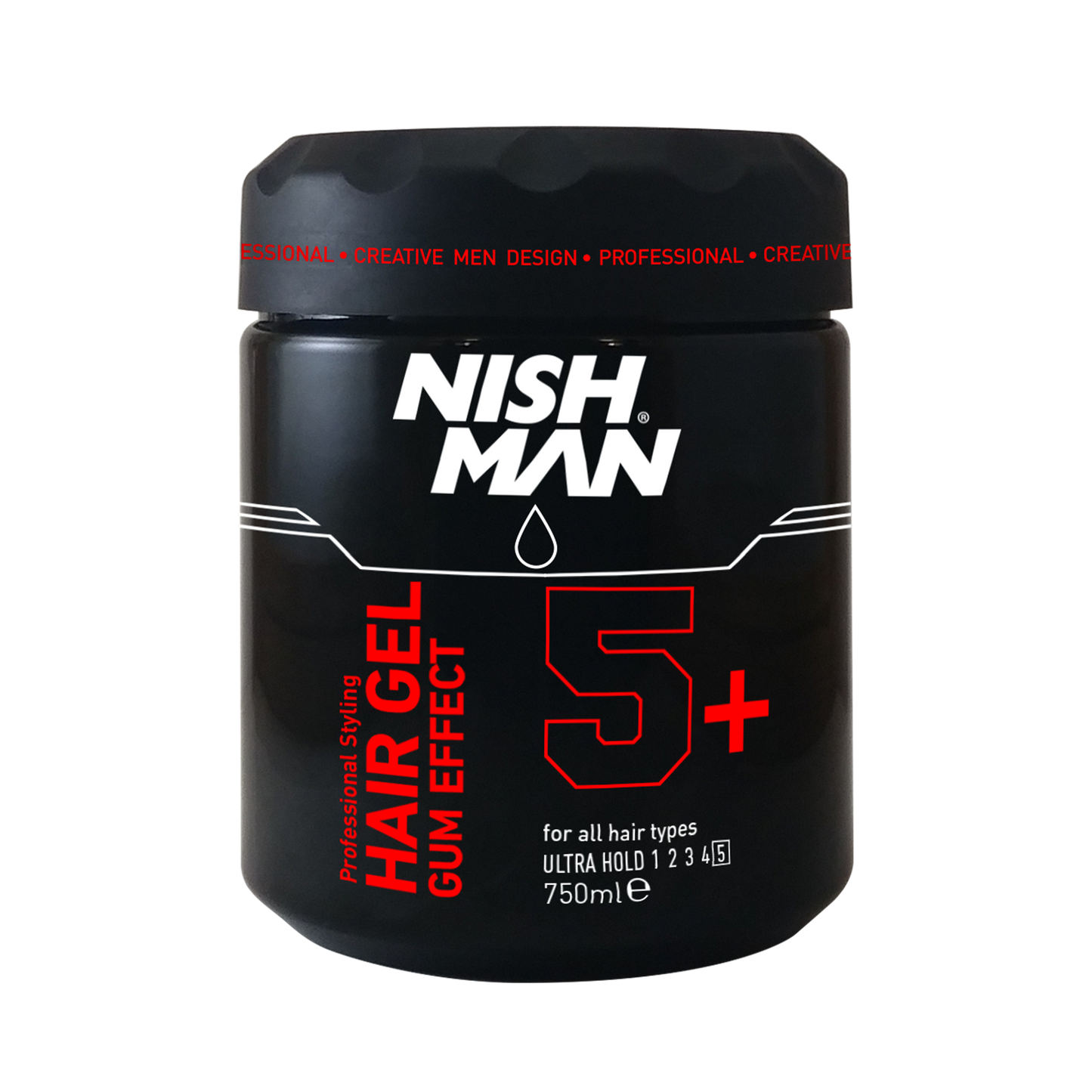 Nishman Hair Styling Series (5+ Ultra Hold Styling Gel Gum Effect)