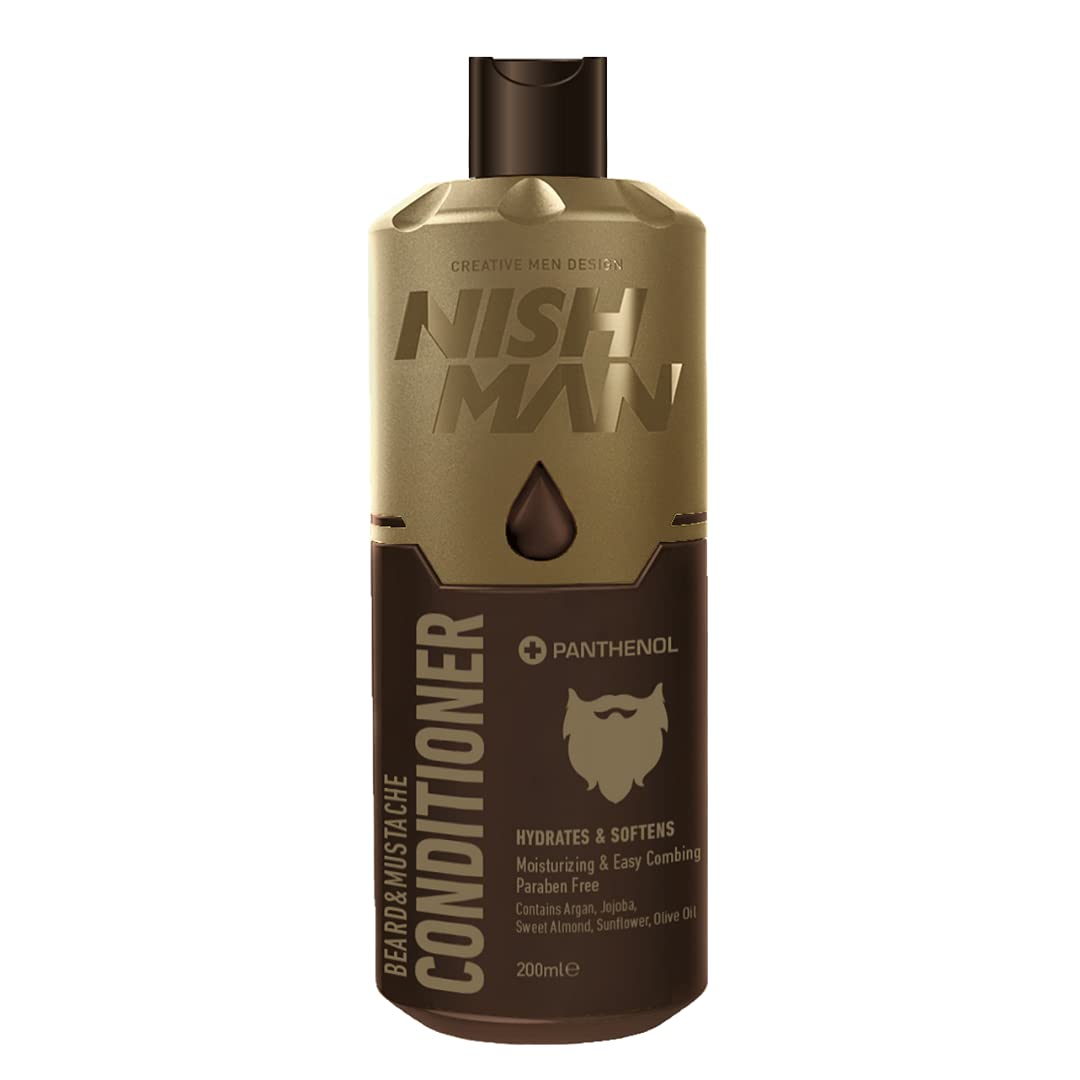 nishman Beard & Mustache Care Series (Beard and Mustache Conditioner, 200ml)