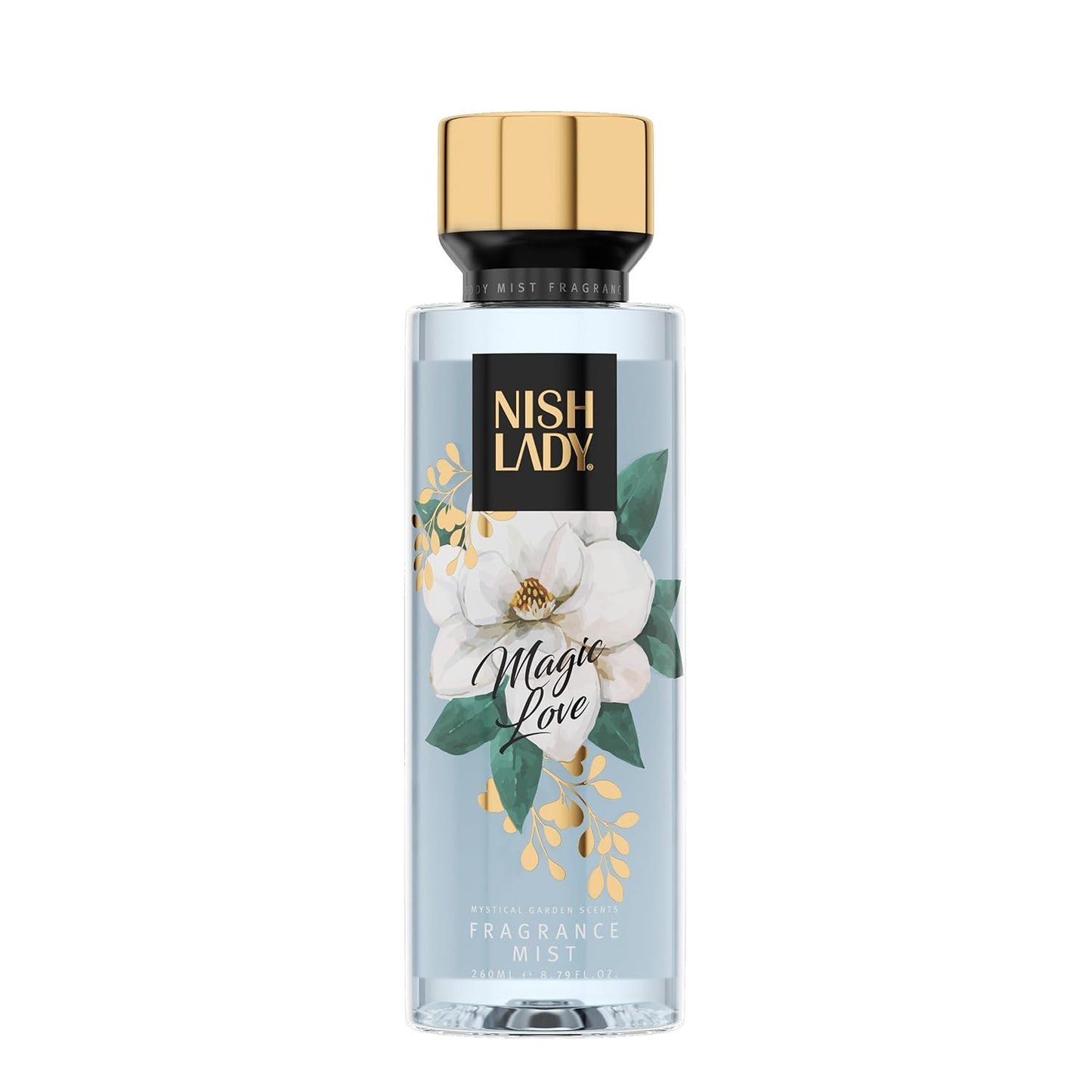 NishLady Fragrance Mist MAGIC LOVE, Mist for Women, 260 ml | VEGAN | CRUELTY FREE | Long Lasting Scent | Moisturising Body Mist