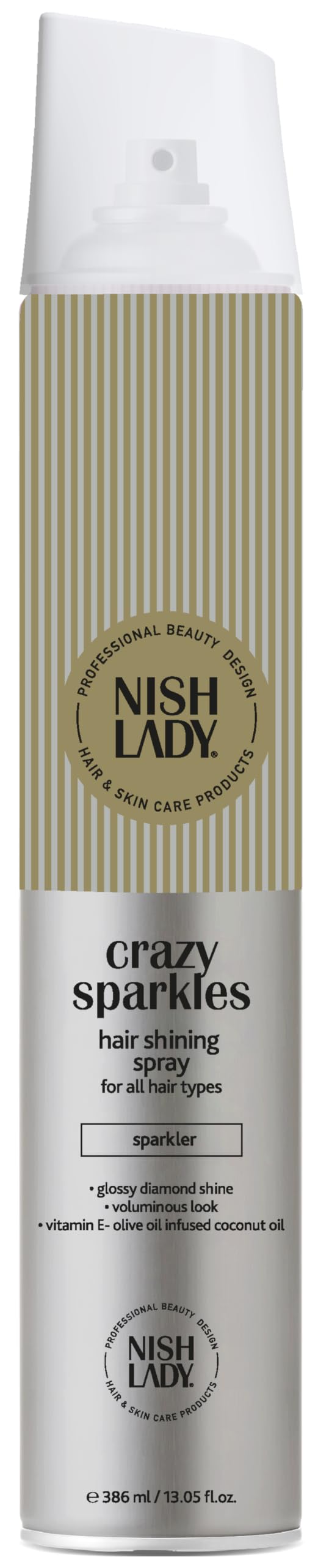 Nishlady Crazy Sparkles Hair Shining Spray