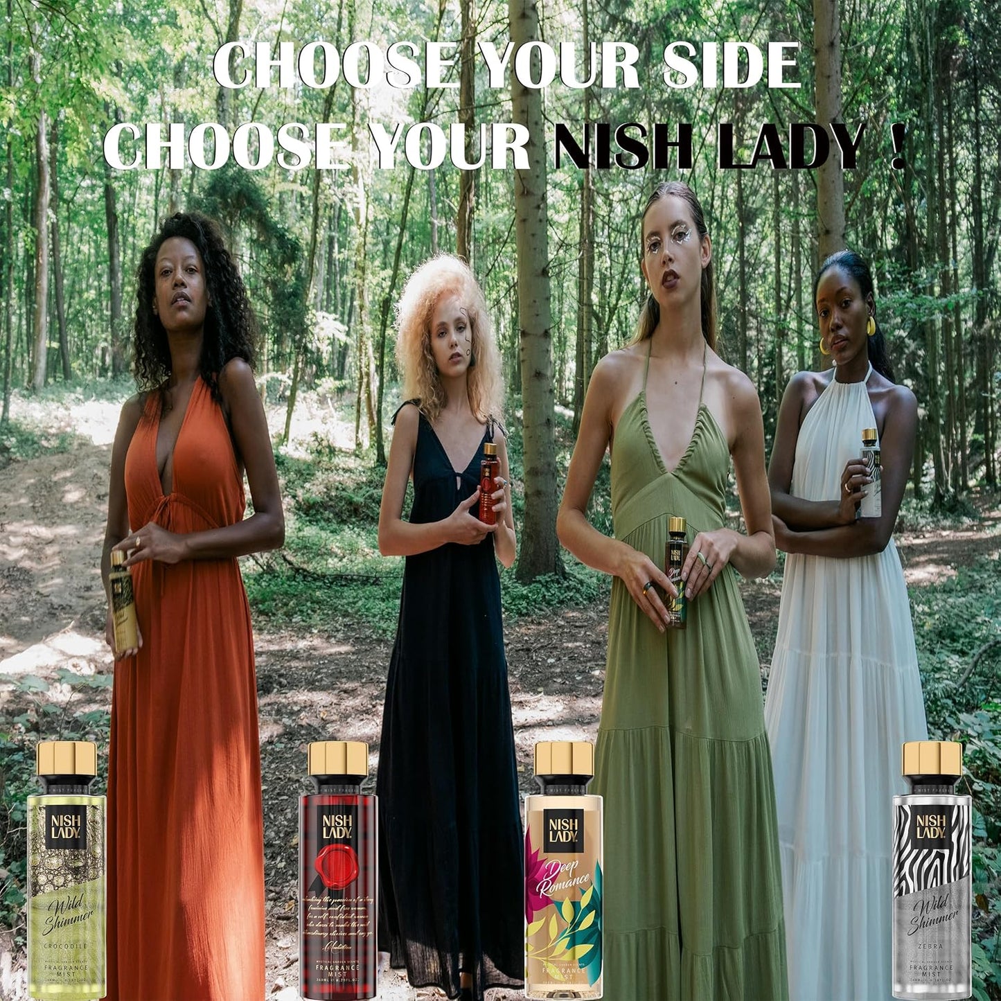 NishLady Fragrance Mist MAGIC LOVE, Mist for Women, 260 ml | VEGAN | CRUELTY FREE | Long Lasting Scent | Moisturising Body Mist