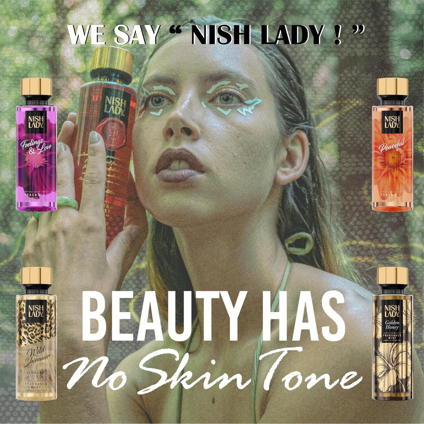 NishLady Fragrance Mist MAGIC LOVE, Mist for Women, 260 ml | VEGAN | CRUELTY FREE | Long Lasting Scent | Moisturising Body Mist