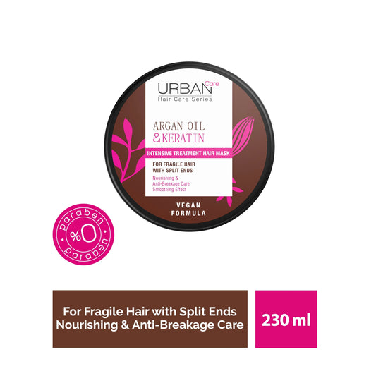 URBAN CARE ARGAN OIL & KERATIN ANTI-BREAKAGE SERIES INTENSIVE HAIR CARE MASK