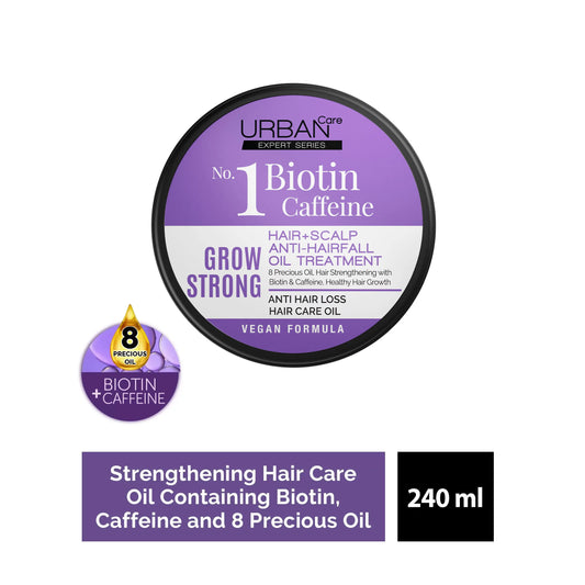 URBAN CARE EXPERT BIOTIN & CAFFEIN ANTI-HAIR LOSS SERIES HAIR + SCALP OIL TREATMENT