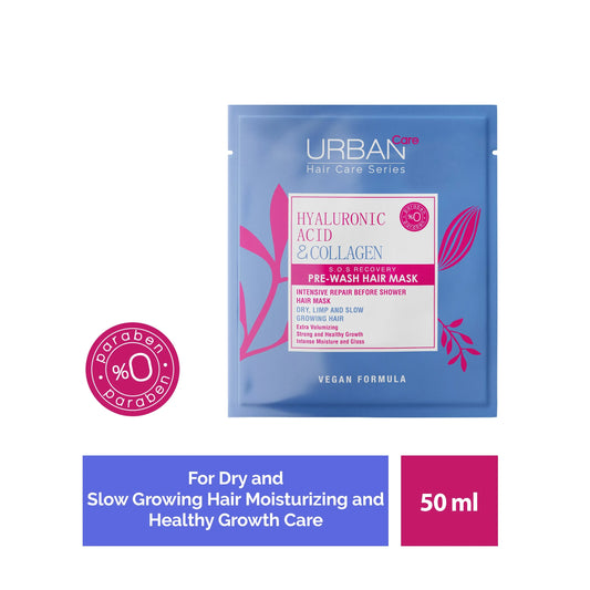 URBAN CARE HYALURONIC ACID & COLLAGEN VOLUMIZING  SERIES S.O.S RECOVERY PRE-HAIR MASK