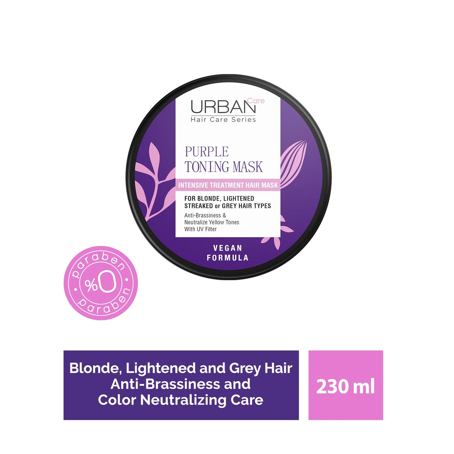 URBAN CARE PURPLE ANTI-BRASSINESS SERIES INTENSIVE HAIR CARE MASK