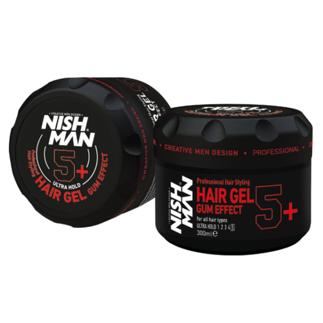 Nishman Hair Styling Series (5+ Ultra Hold Styling Gel Gum Effect)