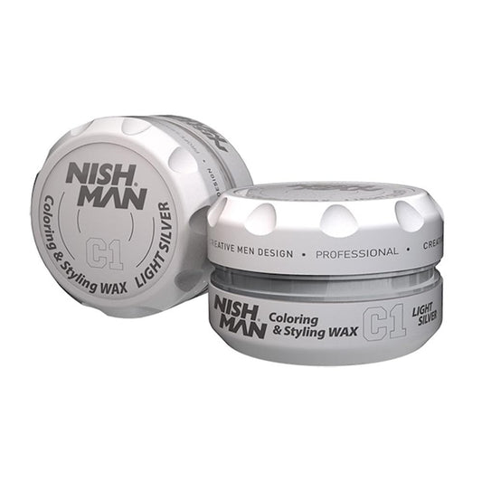 nishman Coloring & Styling Wax C1 LIGHT SILVER