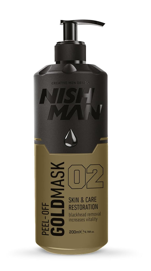 nishman Peel Off GOLD MASK 200ml w/Pump