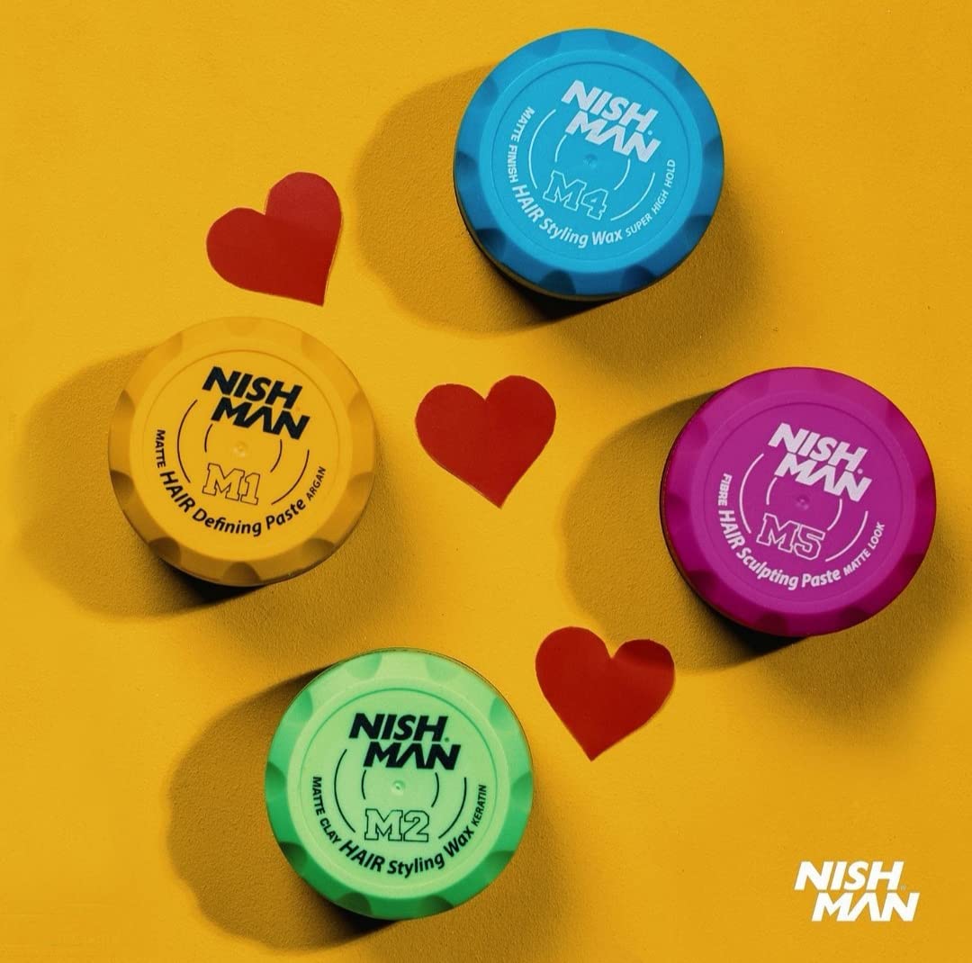 Nishman Hair Styling Matte Clay Wax M2 KERATIN