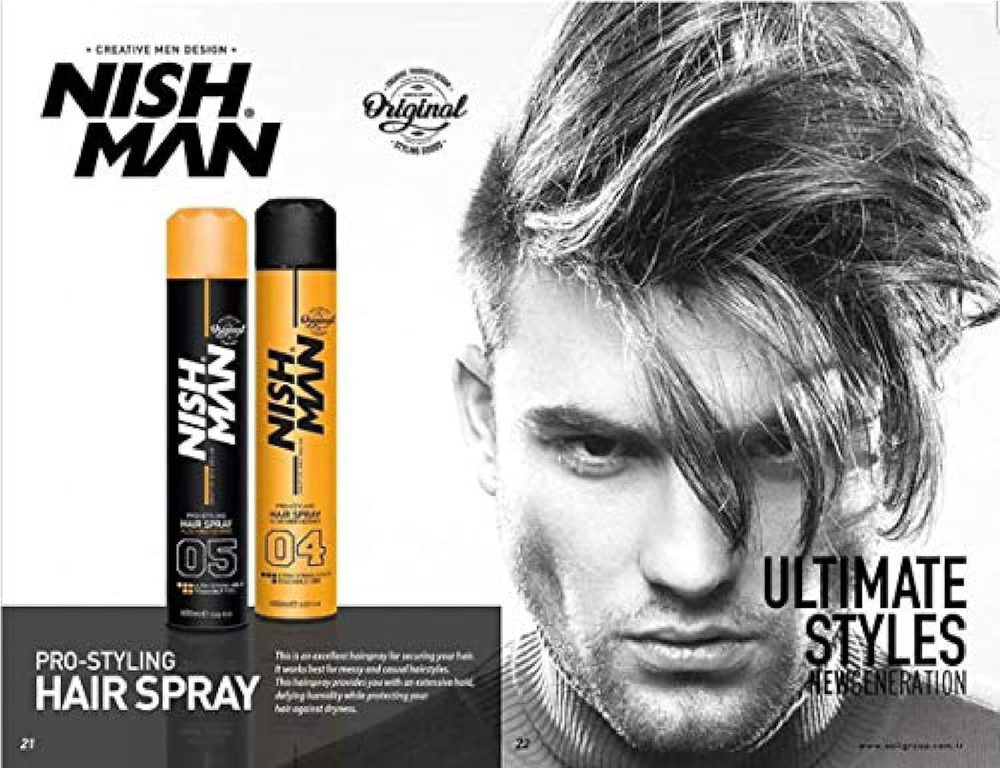 nishman Hair Styling Series (Hair Spray 04, 400ml)